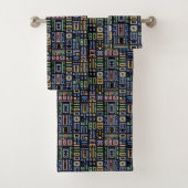 Afrika Mudcloth patroon abstracte moderne kunst 1 Bad Handdoek (Insitu)