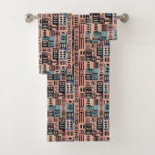 Afrika Mudcloth patroon abstracte moderne kunst 2 Bad Handdoek (Insitu)