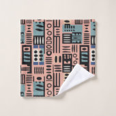 Afrika Mudcloth patroon abstracte moderne kunst 2 Bad Handdoek (Wasdoekje)