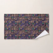 Afrika Mudcloth patroon abstracte moderne kunst 3 Bad Handdoek (Handdoek)