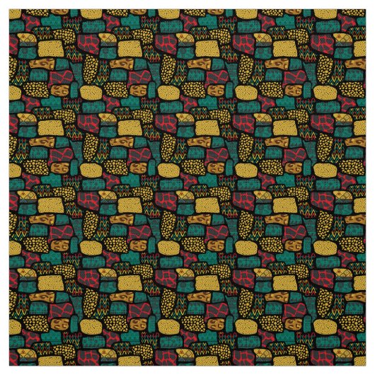 Afrika Multikleurig Stof (Swatch)