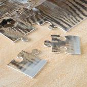 Afrika, Namibië, Etosha NP. Burchells Zebra Legpuzzel (Zijkant)