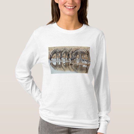 Afrika, Namibië, Etosha NP. Steppezebra T-shirt (Voorkant)