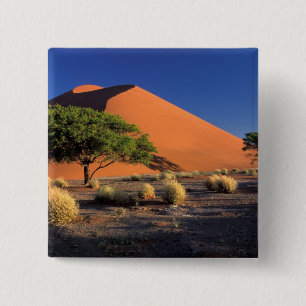 Afrika, Namibië, Namib-Naukluff Park, Sossosvlei Vierkante Button 5,1 Cm