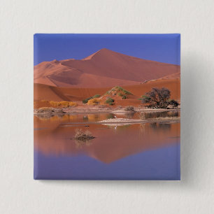 Afrika, Namibië. Namib-Naukluft Park. 2 Vierkante Button 5,1 Cm