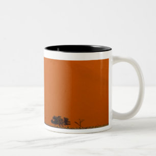 Afrika, Namibië, Namib NP, Sossusvlei, Zand Tweekleurige Koffiemok