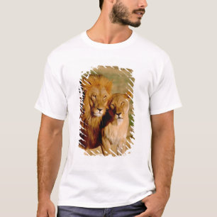 Afrika, Namibië, Okonjima. Leeuw & leeuwin T-shirt