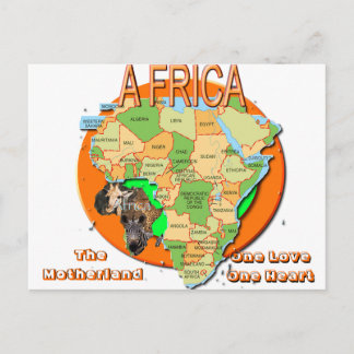 AFRIKA NEW, afrika, Motherland, One Love ... Briefkaart