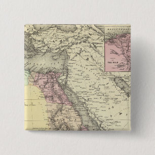 Afrika Noordoost-Engeland Vierkante Button 5,1 Cm