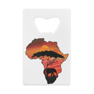 Afrika-olifant-eps Creditkaart Flessenopener
