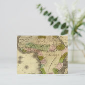 Afrika Olney-kaart Briefkaart (Staand voorkant)