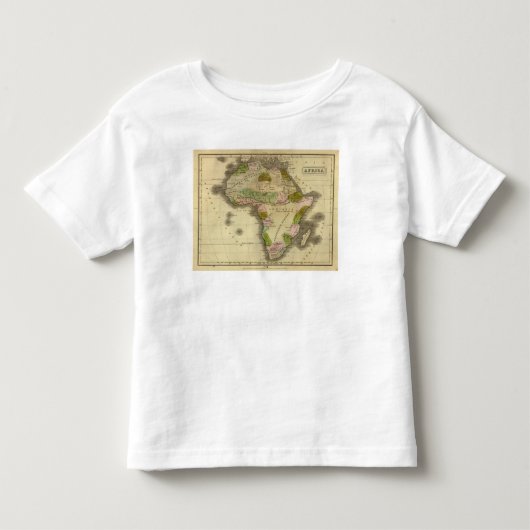 Afrika Olney-kaart Kinder Shirts (Voorkant)
