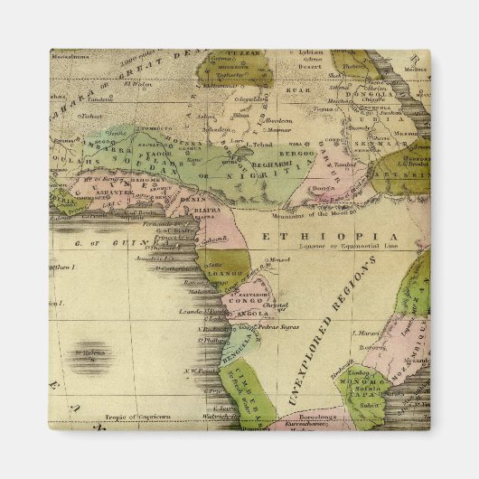 Afrika Olney-kaart Magneet (Voorkant)
