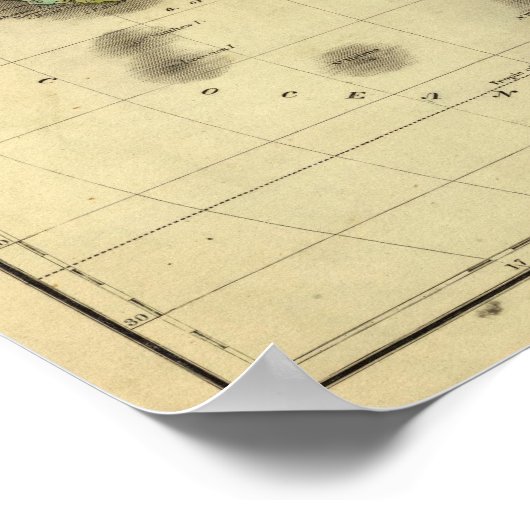 Afrika Olney-kaart Poster (Hoek)