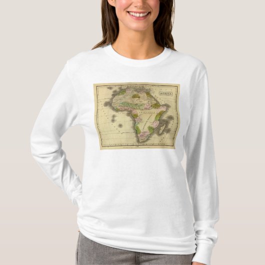 Afrika Olney-kaart T-shirt (Voorkant)