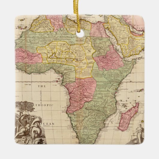 Afrika ongeveer 1725 keramisch ornament (Voorkant)