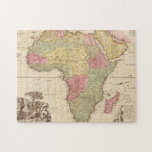 Afrika ongeveer 1725 legpuzzel