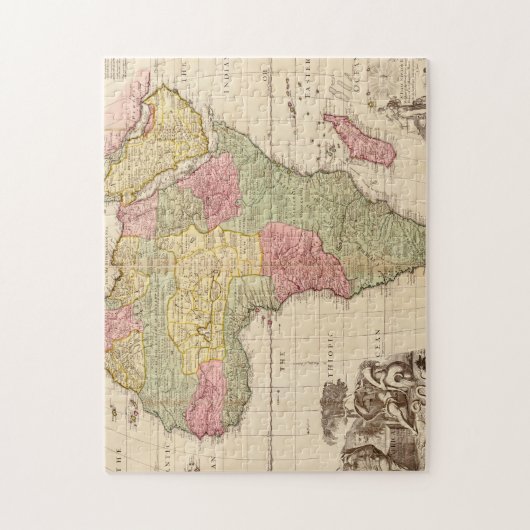 Afrika ongeveer 1725 legpuzzel (Verticaal)