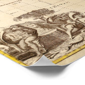 Afrika ongeveer 1725 poster (Hoek)