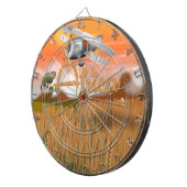 Afrika Oogstveld reisposter Dartbord (Voorkant Rechts)