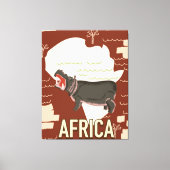 Afrika oud poster. canvas afdruk (Voorkant)