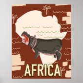 Afrika oud poster. poster (Voorkant)