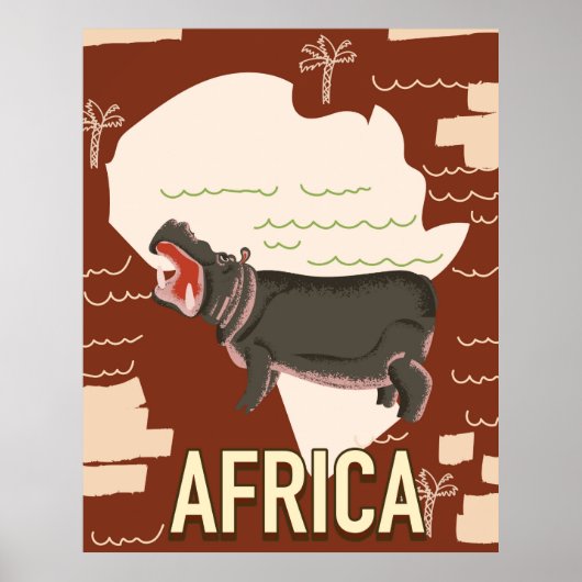Afrika oud poster. poster (Voorkant)