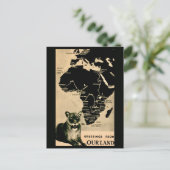 Afrika Oude Landkaart Ansichtkaart Briefkaart (Staand voorkant)