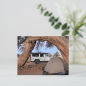 Afrika Overlanden 4x4 Road Trip Driving Namibië Briefkaart (Staand voorkant)