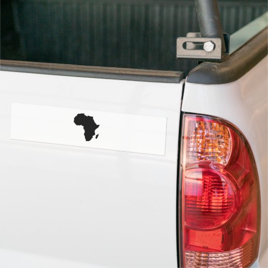 Afrika-overzicht Bumpersticker (Op Truck)