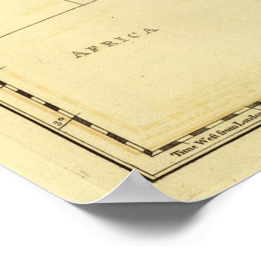 Afrika-overzicht Poster (Hoek)