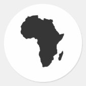 Afrika-overzicht Ronde Sticker (Voorkant)
