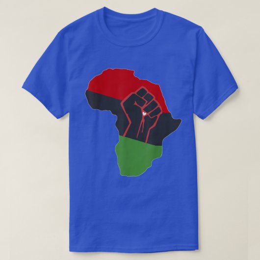 Afrika PanAfrican American Decent Africa Continen T-shirt (Design voorkant)