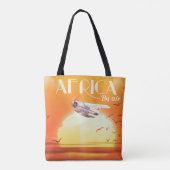 Afrika Per Lucht Tote Bag (Achterkant)