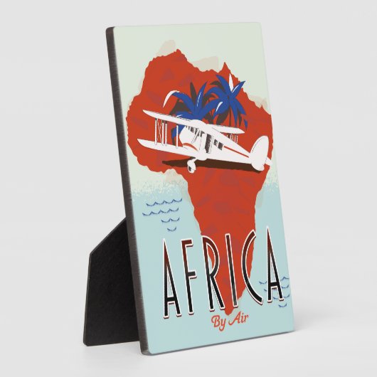 Afrika per luchtreisposter fotoplaat (Zijkant)