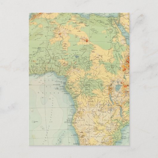 Afrika Physical 10506 Briefkaart (Voorkant)