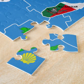 Afrika-plattegrond Legpuzzel (Zijkant)