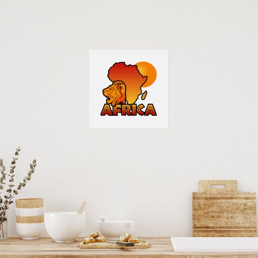 Afrika poster (Keuken)