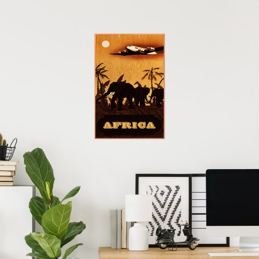 Afrika poster (Thuiskantoor)