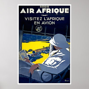 Afrika Print Afrikaanse Safari Kunst Air Afrique R