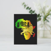 Afrika Reggae Rasta Afrikaans continentaal Judah L Briefkaart (Staand voorkant)