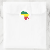 Afrika Reggae Ronde Sticker (Tas)