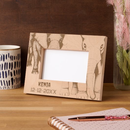 Afrika-reisgeheugen Gegraveerde Lijstjes (Links)