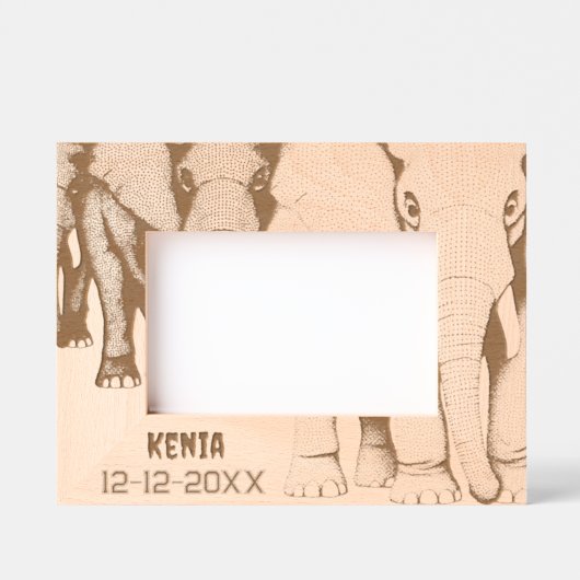 Afrika-reisgeheugen Gegraveerde Lijstjes (Voorkant)