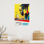 Afrika Reisposter Afrikaanse Kunst Sabena Print (Keuken)