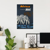 Afrika Reisposter Afrikaanse Safari Kunst Retro Pr Poster (Thuiskantoor)