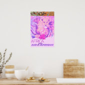 Afrika Reisposter Air Afrique Print Afrikaanse Kun (Keuken)