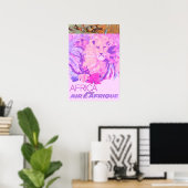 Afrika Reisposter Air Afrique Print Afrikaanse Kun (Thuiskantoor)