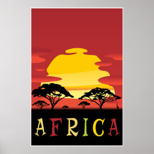 Afrika, reisposter poster