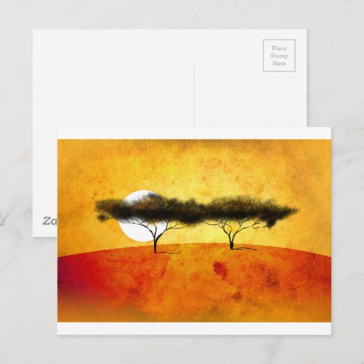 Afrika retro  cadeaus 01 briefkaart (Voorkant / Achterkant)